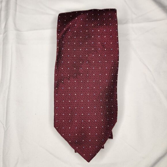 Brooks Brothers MAKERS Dot Pattern Tie, Made in USA silk yellow type Vintage Second Hand